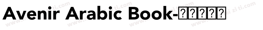 Avenir Arabic Book字体转换